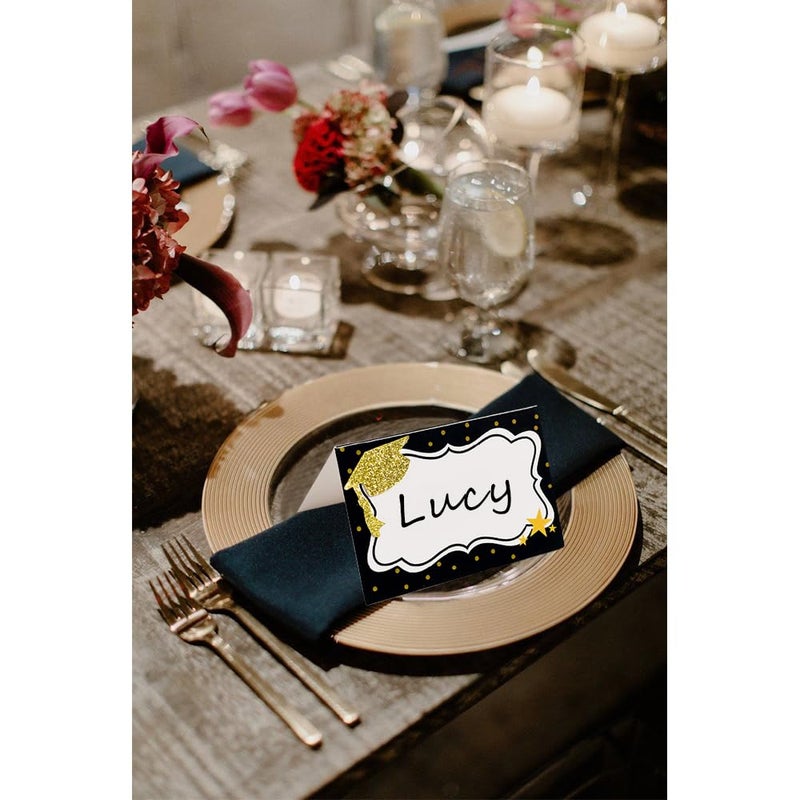 BCHOCKS 24pcs Graduate Place Cards - Graduation Food Labels for Buffet Table - Cheese Labels & Candy Table Supplies - Reusable Party and Graduation Party Decorations - Image 5